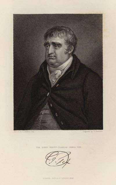 De Zeer Eerwaarde Charles James Fox door English School