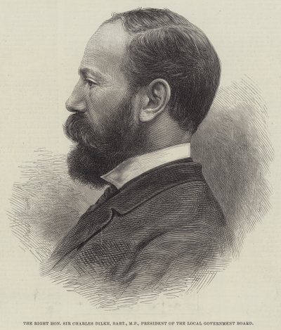 De zeer eerbiedwaardige Sir Charles Dilke, Baronet, MP, President van de Lokale Overheidsraad door English School