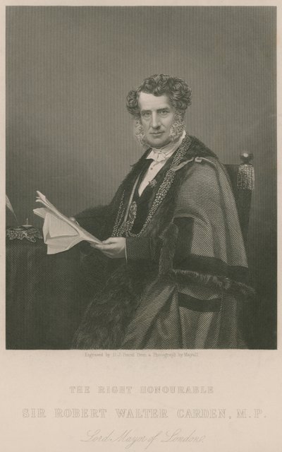 De Zeer Eerwaarde Sir Walter Carden, Lord Mayor van Londen door English School