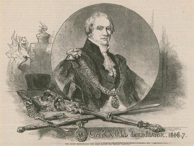 De zeer eerbiedwaardige Lord Mayor Sir George Carroll door English School