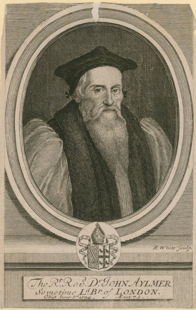 De Zeer Eerwaarde Dr. John Aylmer, ooit Lord Bisschop van Londen door English School