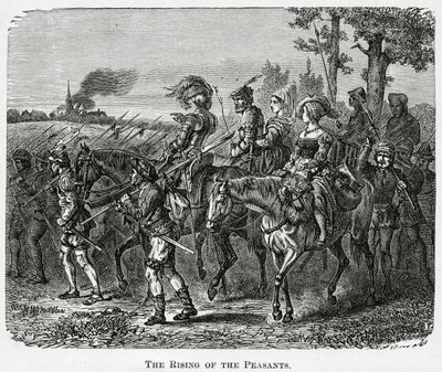 De opstand van de boeren in Engeland in 1381 door English School