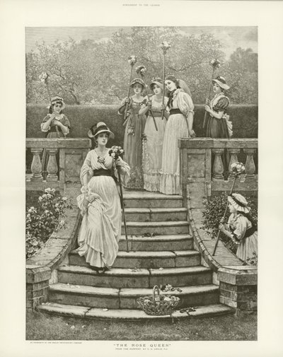 De Rozenkoningin, door Charles Dunlop Leslie door English School