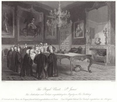 De koninklijke kast in St. James Palace door English School