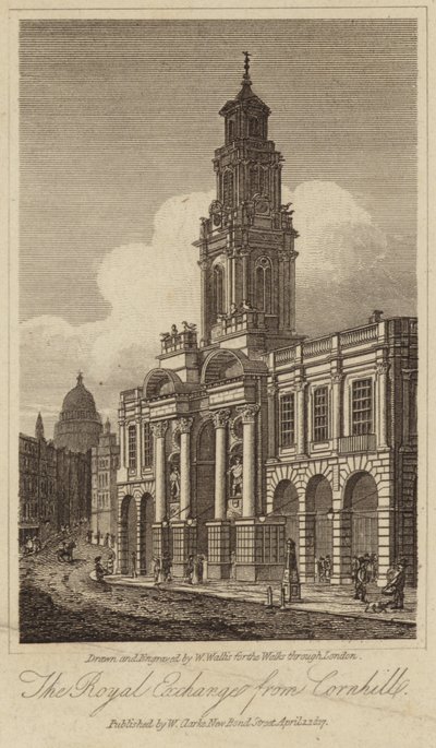 De Royal Exchange in de City of London door English School