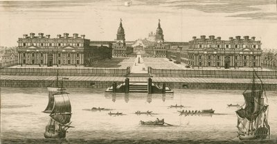 Het Koninklijk Hospitaal in Greenwich, Londen door English School
