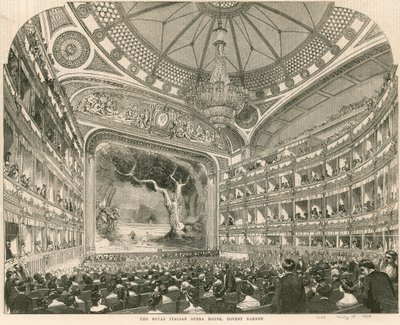 Het Koninklijke Italiaanse Operahuis, Covent Garden, Londen door English School