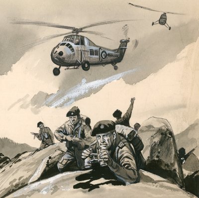 De Koninklijke Mariniers in een probleemgebied in de jaren 1960 door English School