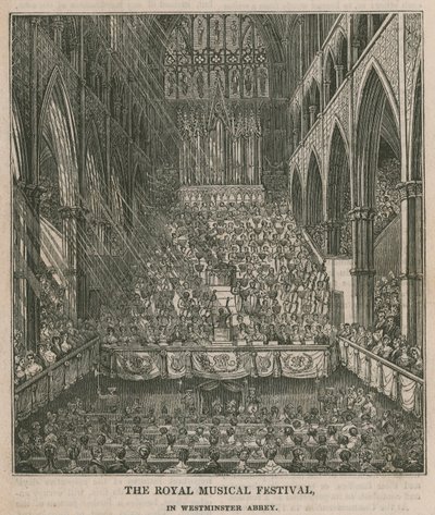 Het Koninklijk Muziekfestival in Westminster Abbey door English School