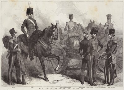 Het Koninklijk Regiment van Artillerie (gravure) door English School