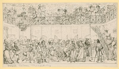 De Koninklijke Salon, Piccadilly, Londen door English School