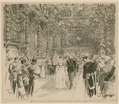 Het Koninklijk Huwelijk, 23 juli 1896 door English School