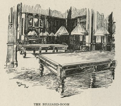 Het Russell Hotel, Russell Square: De Biljartkamer door English School