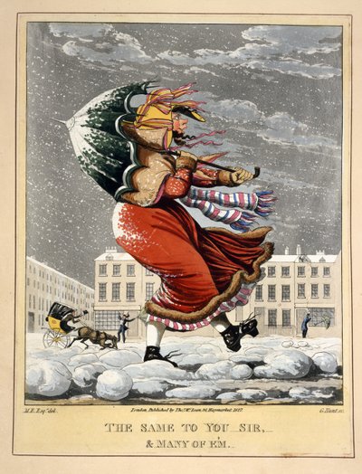 Hetzelfde voor u, meneer, en velen van hen, gegraveerd door G. Hunt, uitgegeven door Thos. McLean, Londen, 1827 door English School