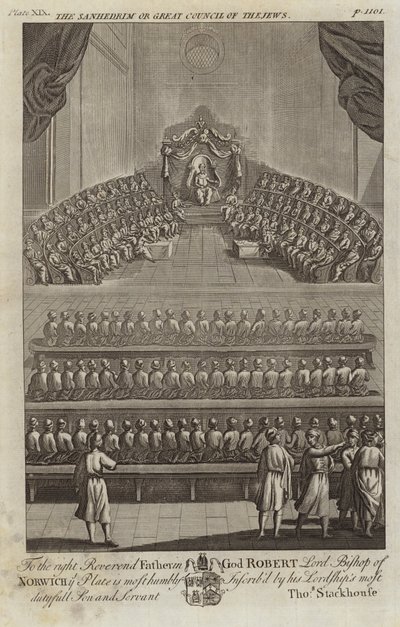 De Sanhedrin of Grote Raad van de Joden door English School