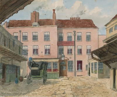The Saracens Head, Snow Hill door English School