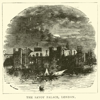 Het Savoy Palace, Londen door English School
