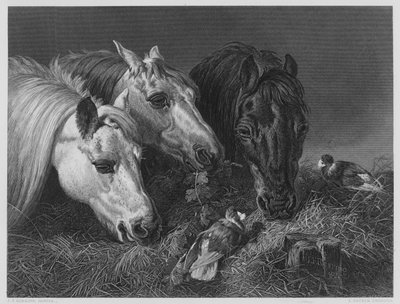 De Karige Maaltijd, uit het schilderij in de Vernon Gallery door English School