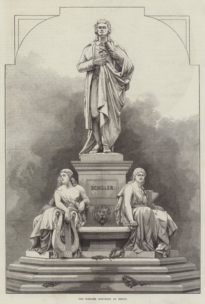 Het Schiller Monument in Berlijn door English School