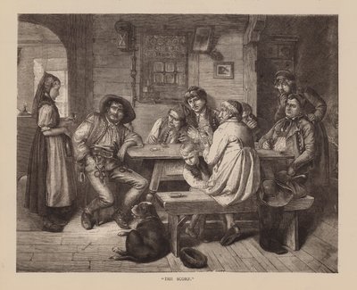 "De Score" (gravure) door English School