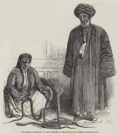De Slangenbezweerders in de Tuinen van de Zoological Society, Regent