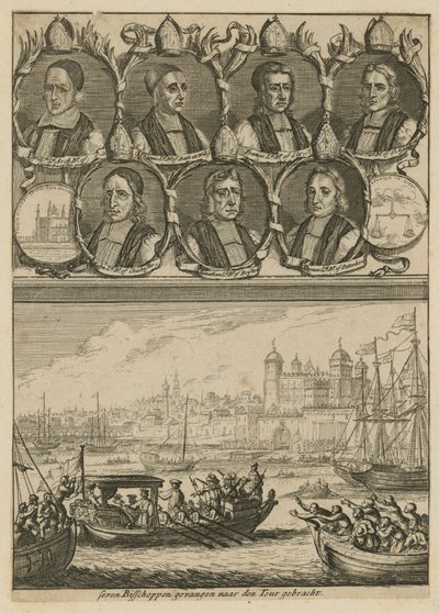 De zeven bisschoppen, berecht voor opruiing door English School