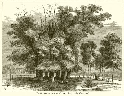 De Zeven Zusters in 1830 door English School