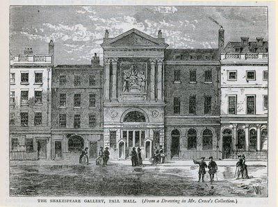 De Shakespeare Gallery, Pall Mall, Londen door English School
