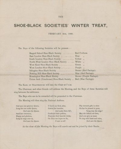 De wintertraktatie van de schoenenpoetsverenigingen door English School