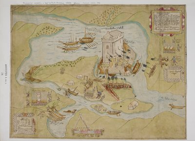 Het beleg van Eniskillen Castle door English School