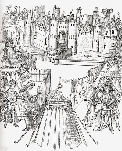 Het Beleg van Rouen, Frankrijk in 1418, uit 