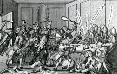 Het Beleg van Warwick-Kasteel, of De Slag tussen de Fellows en Licentiaten door English School