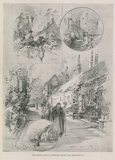 De armenhuizen van de Skinners Company door English School