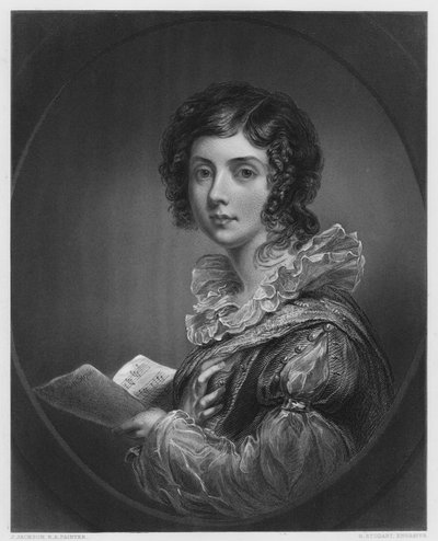De Zangeres, van het schilderij in de Vernon Gallery door English School