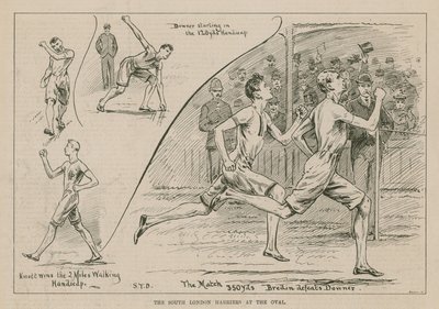 De South London Harriers op het Oval door English School