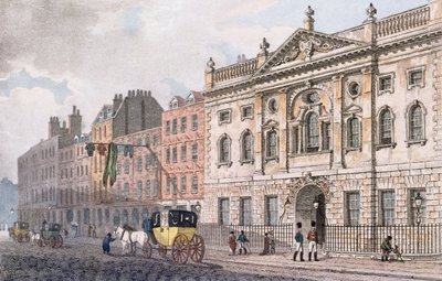 De zuidkant van Ironmongers Hall, uit 