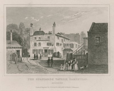 The Spaniards Tavern, Hampstead, Londen door English School