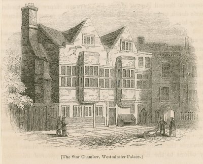 De Sterrenkamer, Westminster Palace, Londen door English School