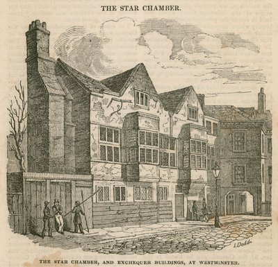De Sterrenkamer en Schatkistgebouwen in Westminster door English School
