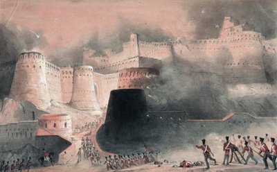 De bestorming van de Kabul-poort in 1839 door English School