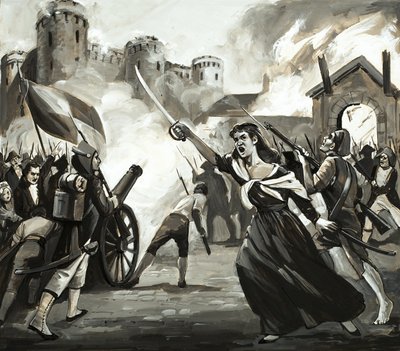 De bestorming van de Bastille door English School