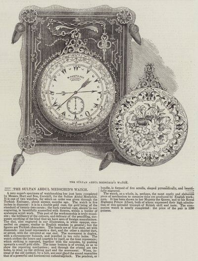 Het horloge van Sultan Abdul Medschid door English School