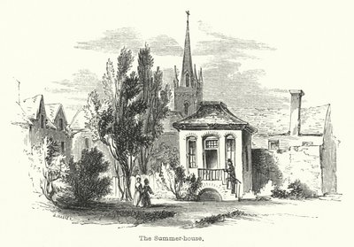 Het zomerhuis (gravure) door English School