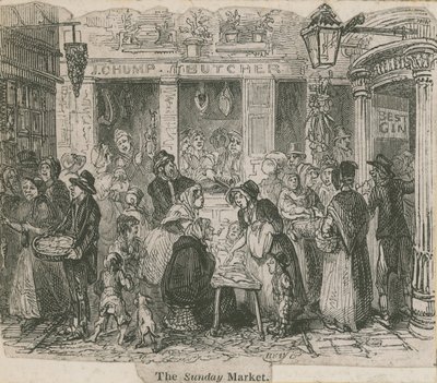 De Zondagmarkt, Londen door English School