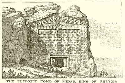 Het vermeende graf van Midas, koning van Phrygië door English School