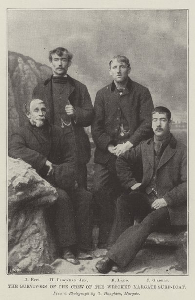 De Overlevenden van de Bemanning van de Gestrande Margate Reddingsboot door English School