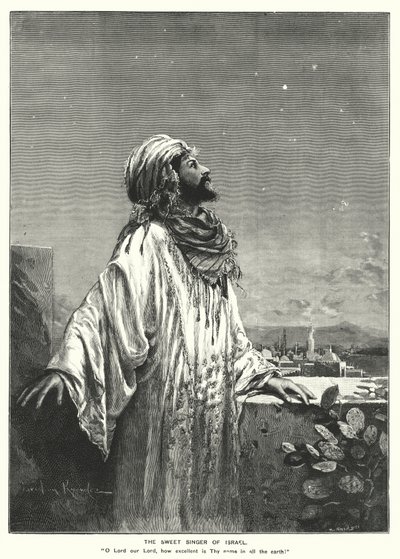 De zoete zangeres van Israël (gravure) door English School