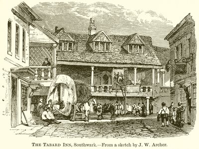 The Tabard Inn, Sourthwark door English School