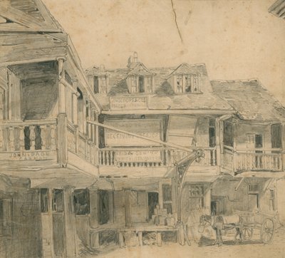 The Tabard Inn, Southwark door English School
