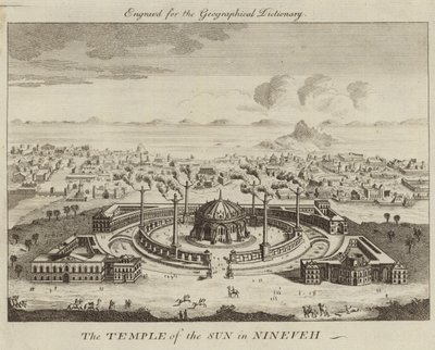 De Tempel van de Zon in Nineveh door English School